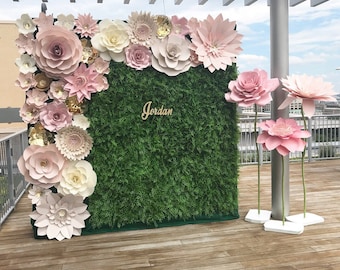 Paper Flower Backdrop Over 70 Customizable Or Handmade Options
