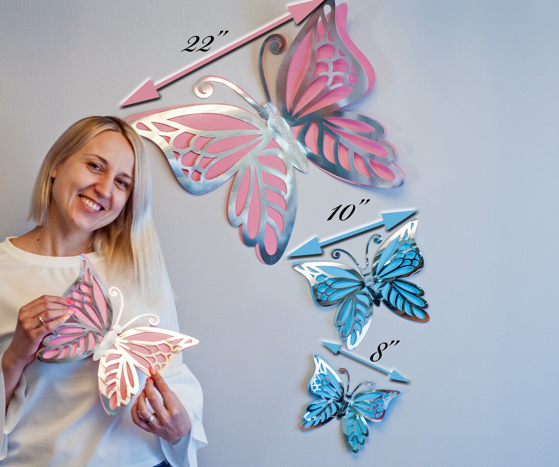 Large paper Butterfly Wall Butterflies Paper Backdrop prop Etsy
