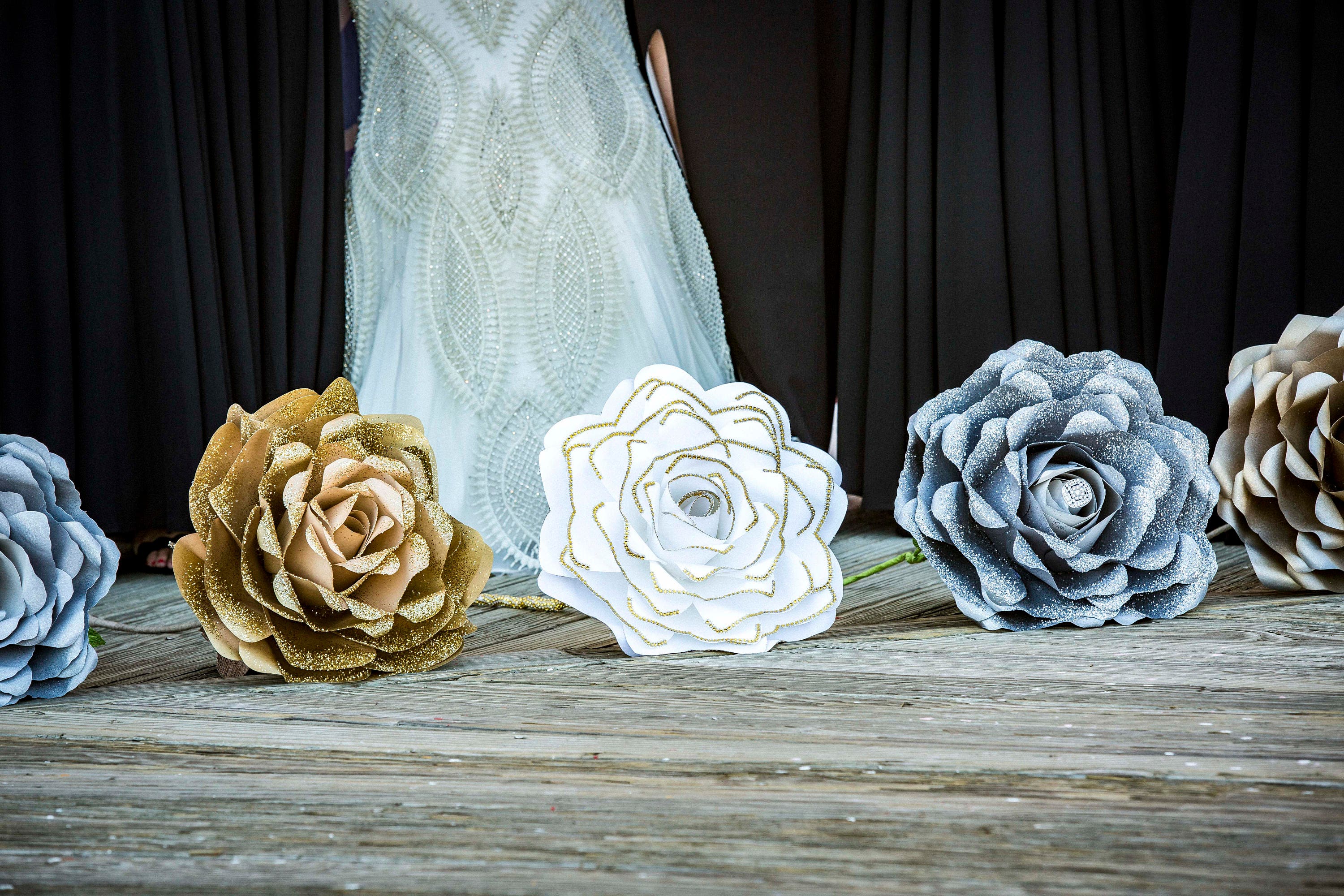giant paper flower bouquet, bridal bouquet, artificial ...