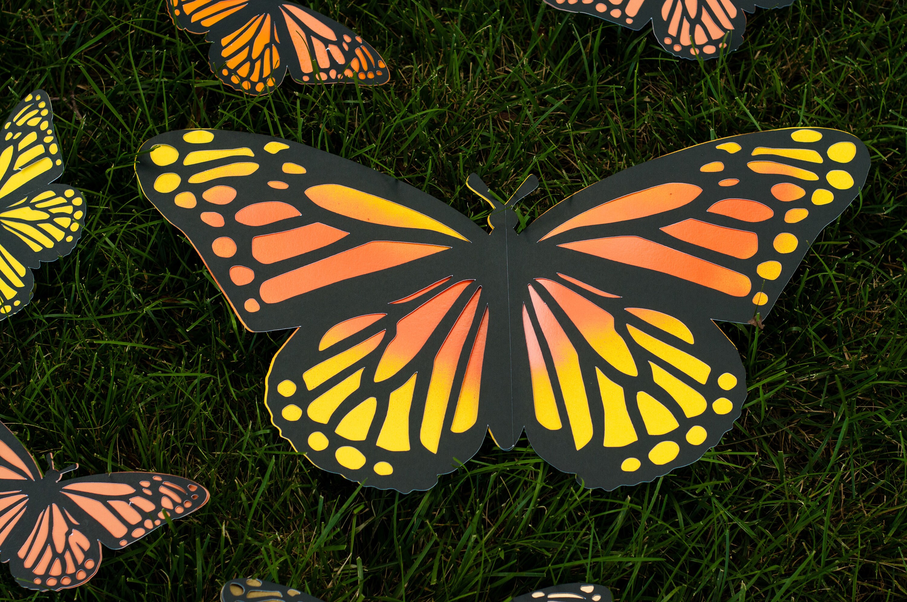 Large paper Monarch Butterflies party prop butterfly prop Etsy