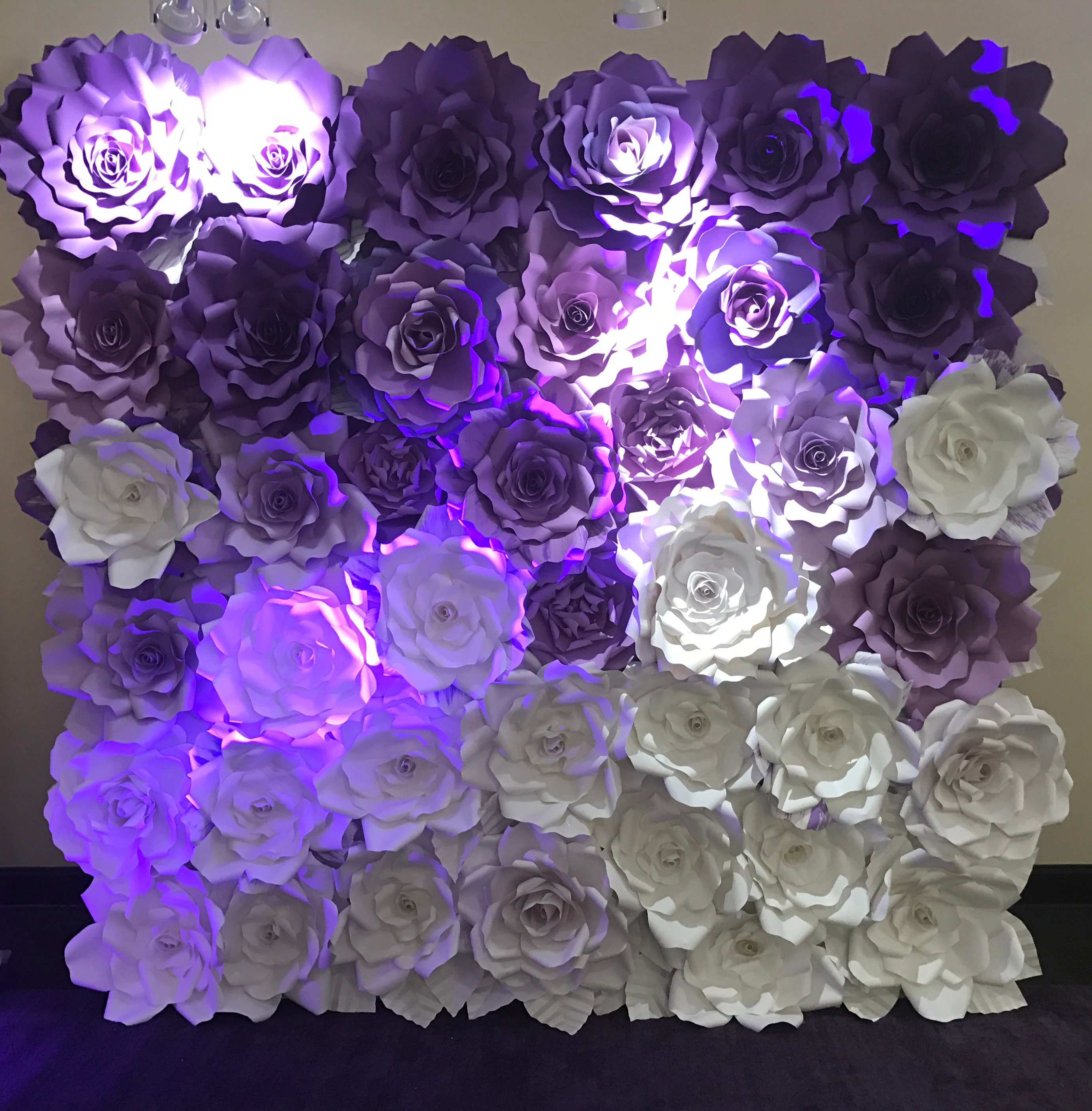 Paper Flower Backdrop / Giant Paper Flowers Wall / Paper Etsy