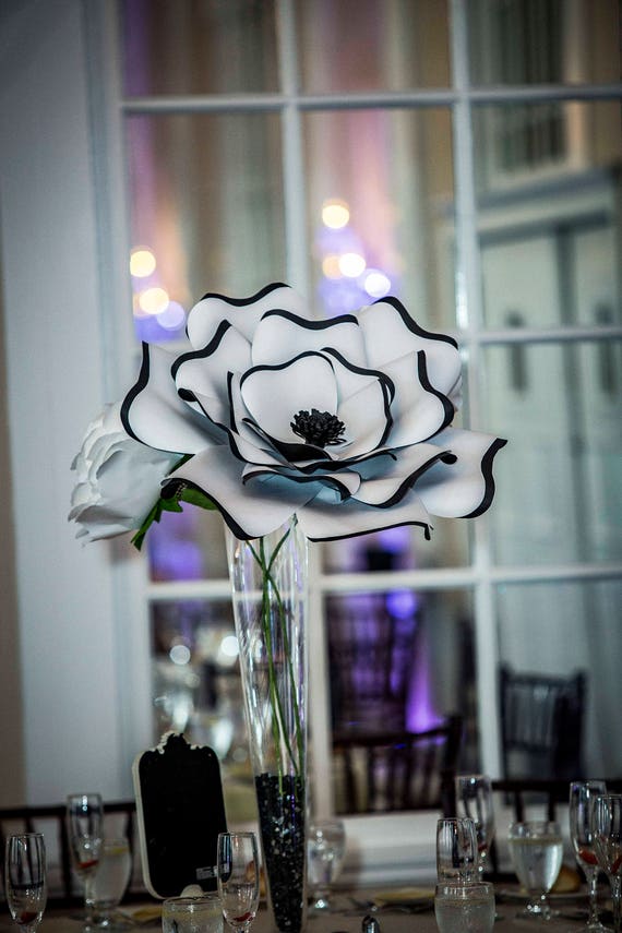 custom paper flower centerpiece giant paper flower large etsy giant paper flower centerpieces