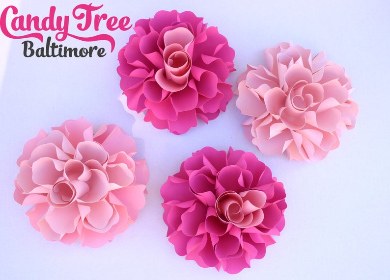 Small paper flowers table decor GABRIELLE Etsy