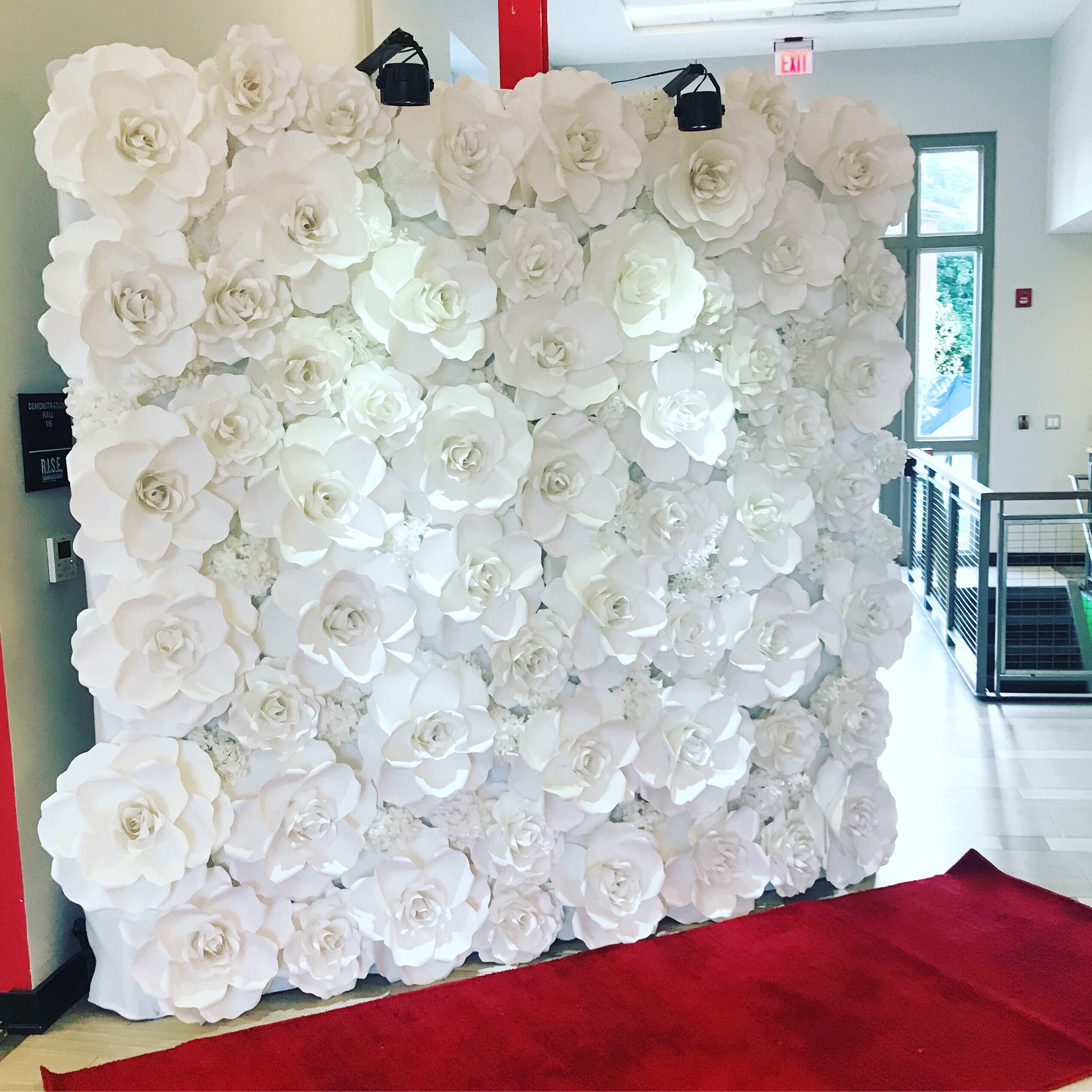 RENT ONLY Paper Flower Backdrop / Giant Paper Flowers Etsy