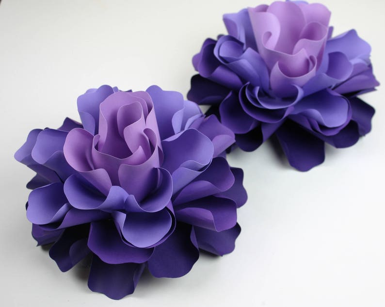 Small paper flowers table decor GABRIELLE Etsy