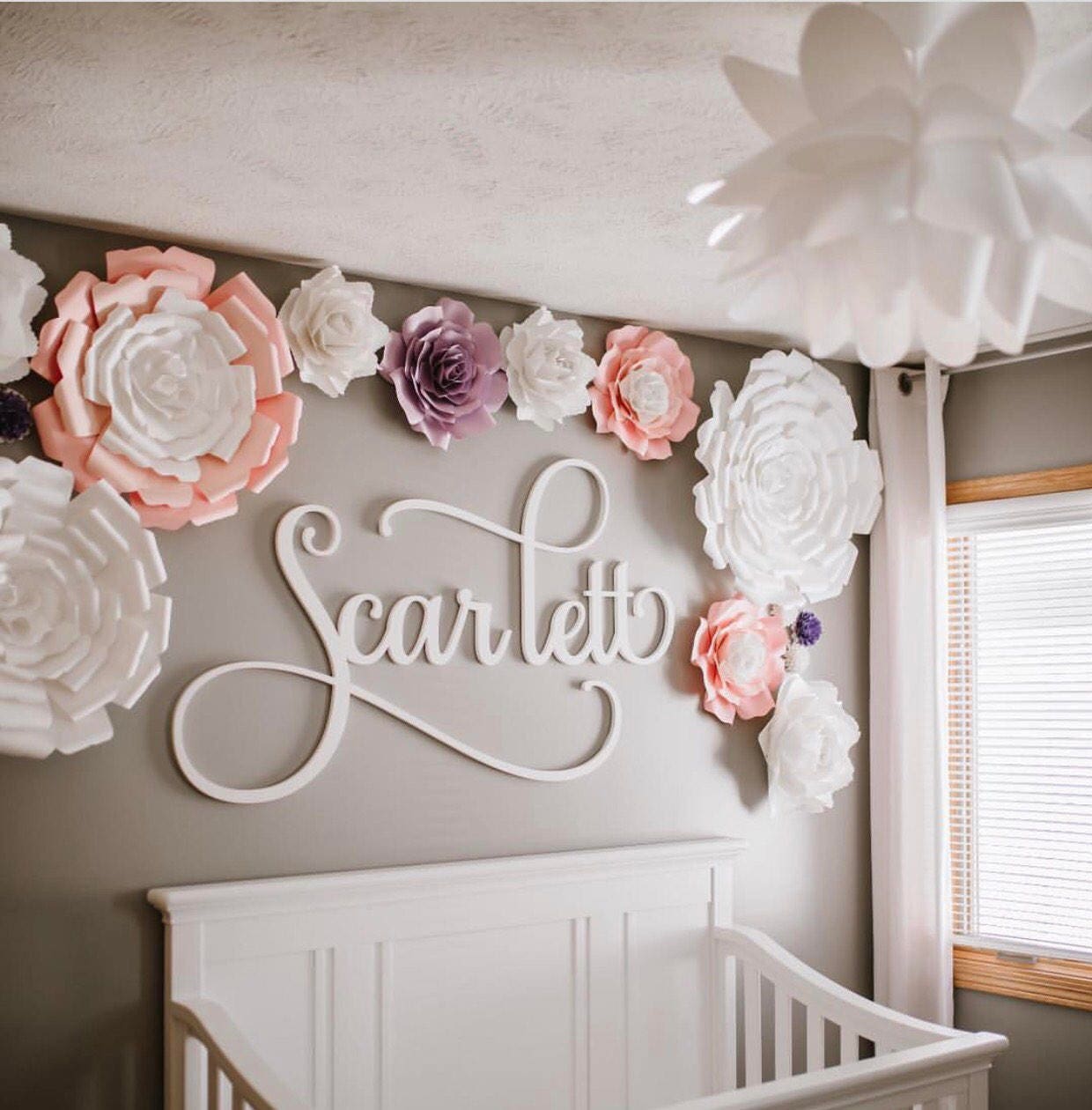 flower wall nursery decor