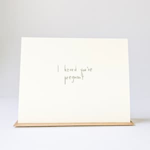 Heard You're Pregnant Card