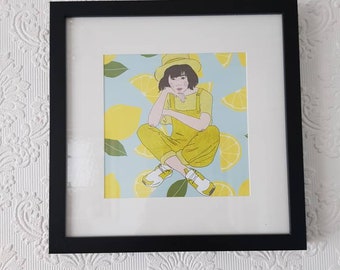 Framed Lemon Girl