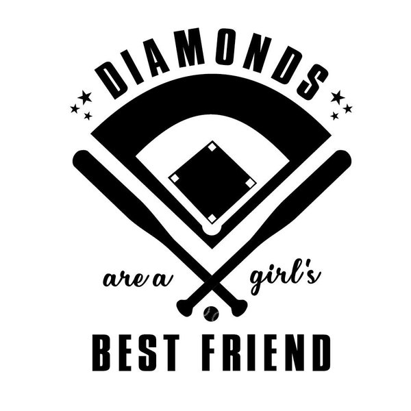 Diamonds are a girl's best friend SVG.