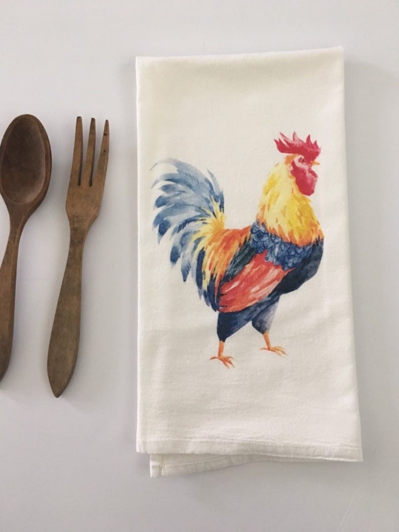 Flour Sack Towels. Farmhouse Decor. Tea Towels Flour Sack. Christmas Gifts. Kitchen Towels. Farm Fresh. Dish Towels. Rooster Decor. image 1