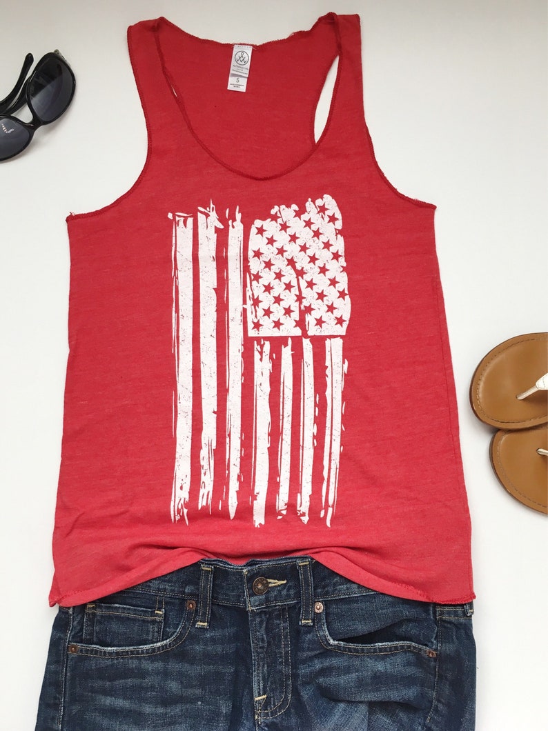4th of July Shirt Women-July 4th Tank-4th Of July-American Flag Tank Top-Star-Patriotic Shirt-4th of July Shirt-American Flag Shirt-Tanks. afbeelding 3