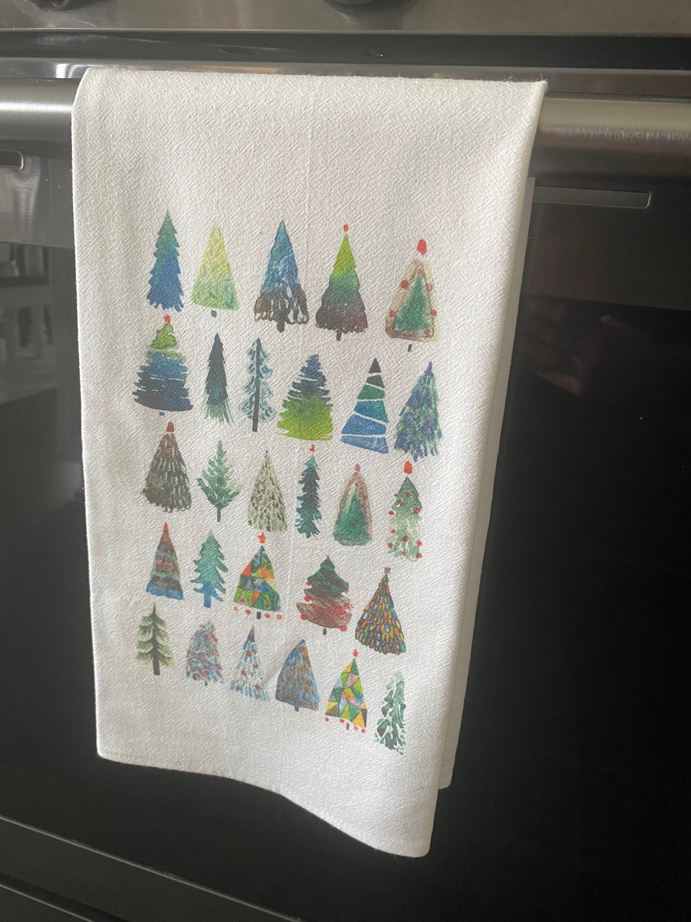 Christmas Tea Towel. Gift Ideas. Tea Towels. Flour Sack Tea Etsy
