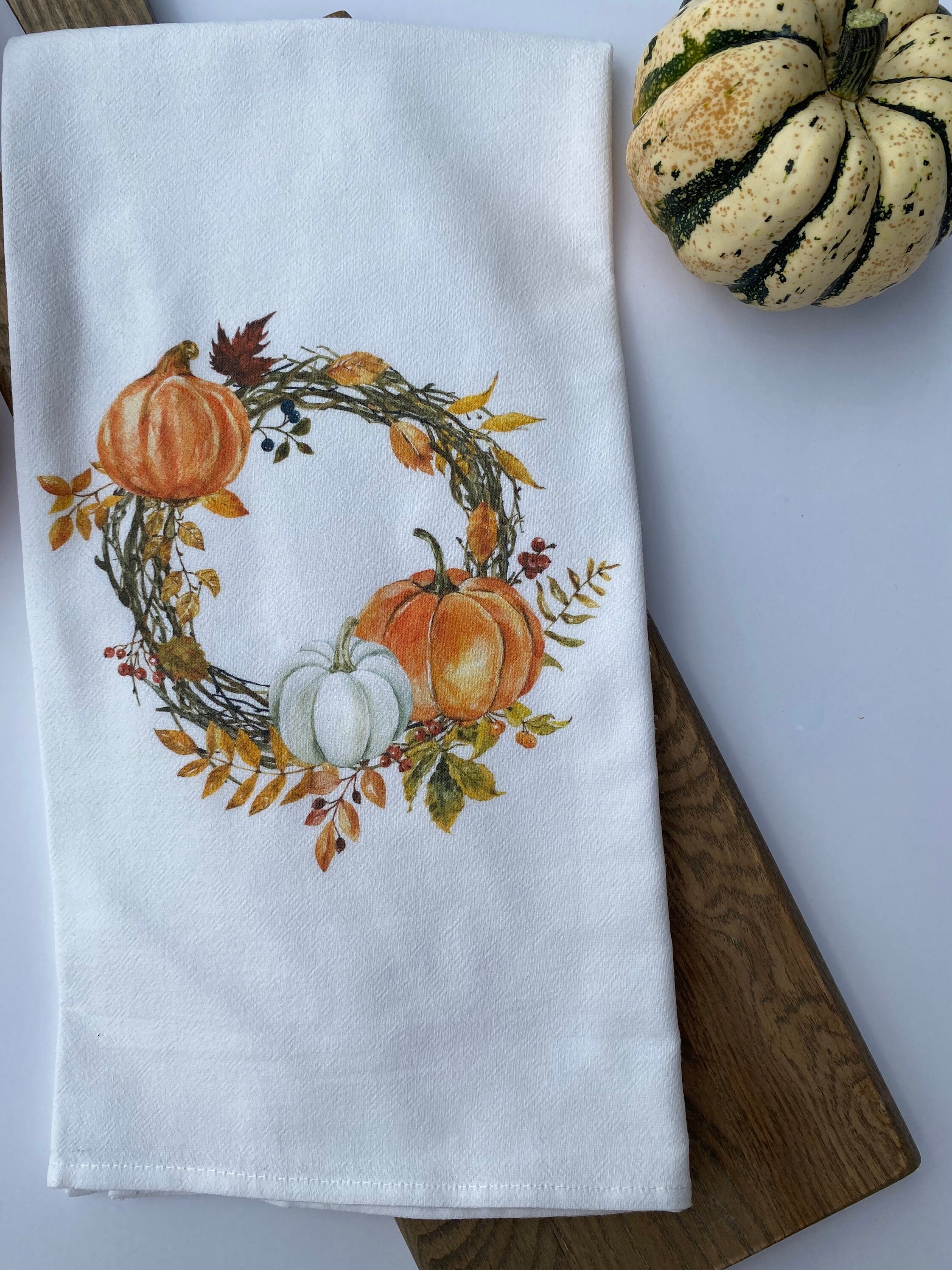 Fall Tea Towels. Fall Decor. Flour Sack Towels. Fall Dish Towel ...