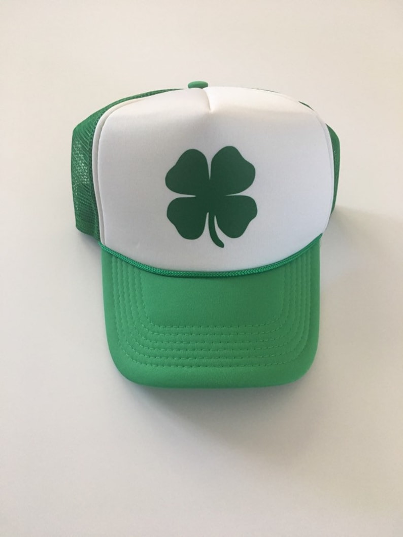 St Patricks Day Hat. Shamrock Hat. Shamrock. St. Patrick's Day. Unisex Hat. St Pattys Day Hat. Green Hat. Green Shamrock Hat. Unisex Hats. image 1