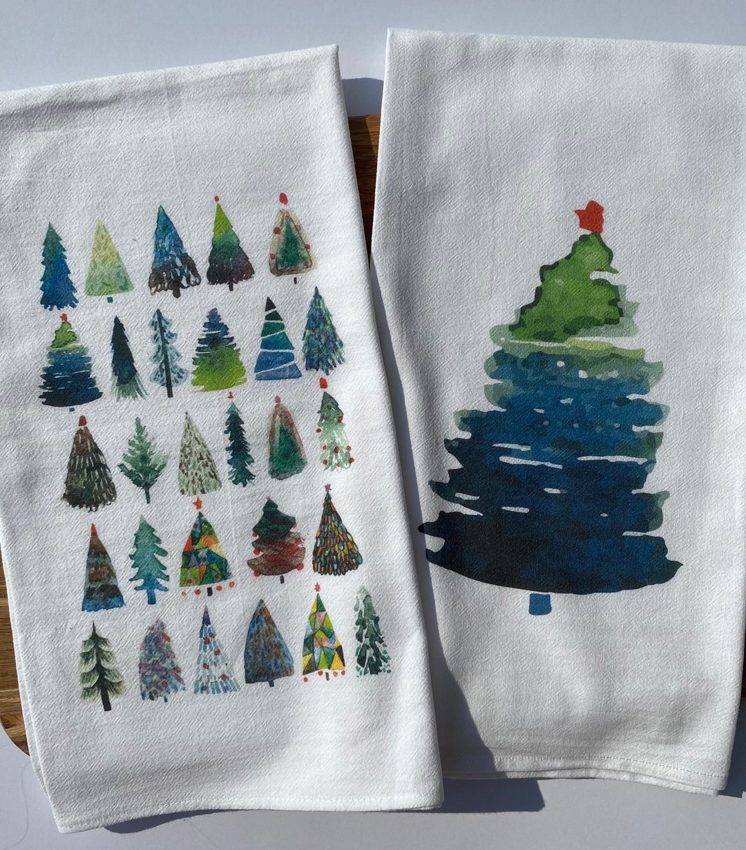 Christmas Tea Towel. Gift Ideas. Tea Towels. Flour Sack Tea Towels