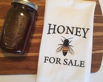 Flour Sack Towels. Honey For Sale. Save the Bees. Farmhouse Decor. Tea Towels Flour Sack. Tea Towel. Kitchen Towels. Farm Fresh. Dish Towel.