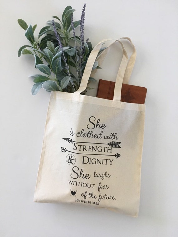 Strength and Dignity Tote. Mother's Day Gift. Tote Bag. - Etsy