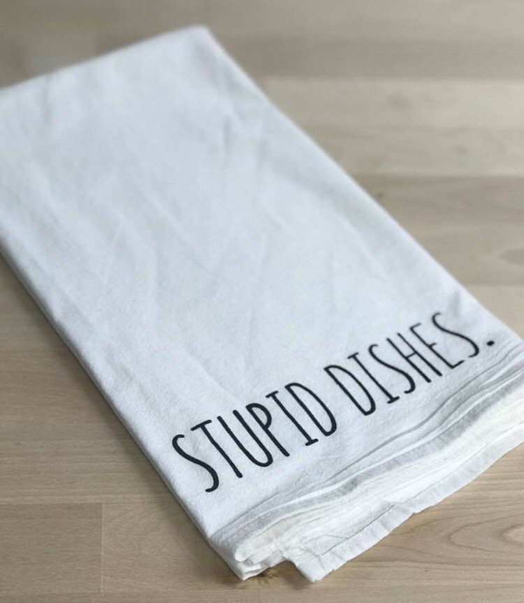 Cute Kitchen Towels Set Inspirational Dish Towels Fun Sayings Flour Sack  Towels Cotton 16x28 5 Piece 