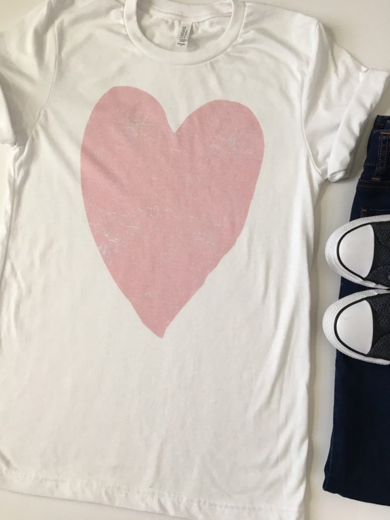 shirt with heart brand