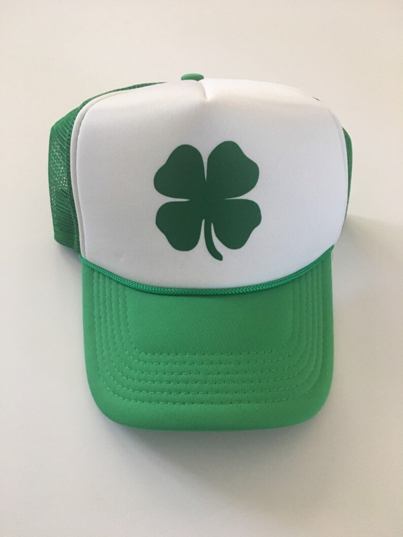 St Patricks Day Hat. Shamrock Hat. Shamrock. St. Patrick's Day. Unisex Hat. St Pattys Day Hat. Green Hat. Green Shamrock Hat. Unisex Hats. image 2