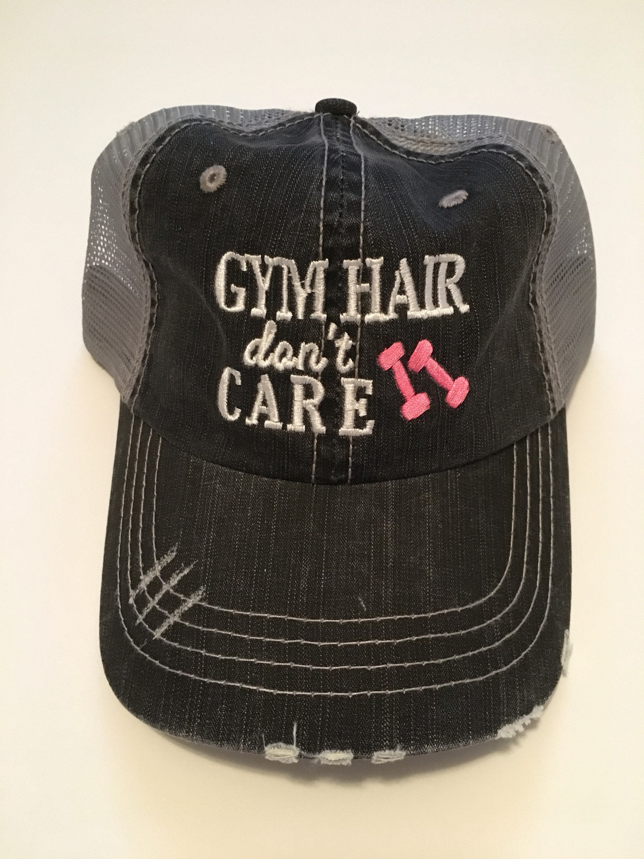 Hats Women. Gym Hair Don't Care. Gym 
