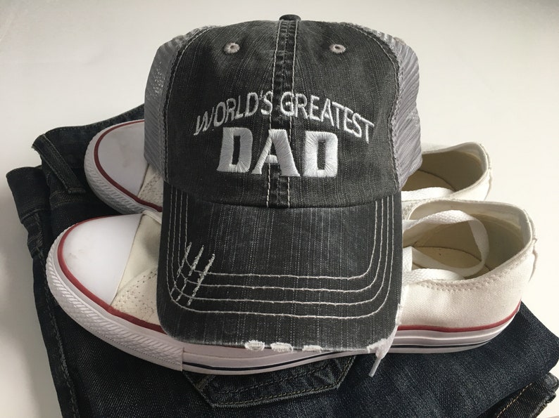 Fathers Day Hat. Dad Hat. Worlds Greatest Dad. Father's Etsy