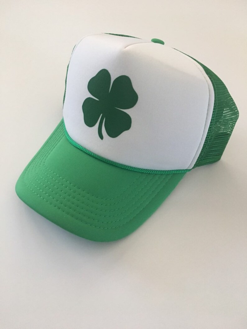 St Patricks Day Hat. Shamrock Hat. Shamrock. St. Patrick's Day. Unisex Hat. St Pattys Day Hat. Green Hat. Green Shamrock Hat. Unisex Hats. image 3