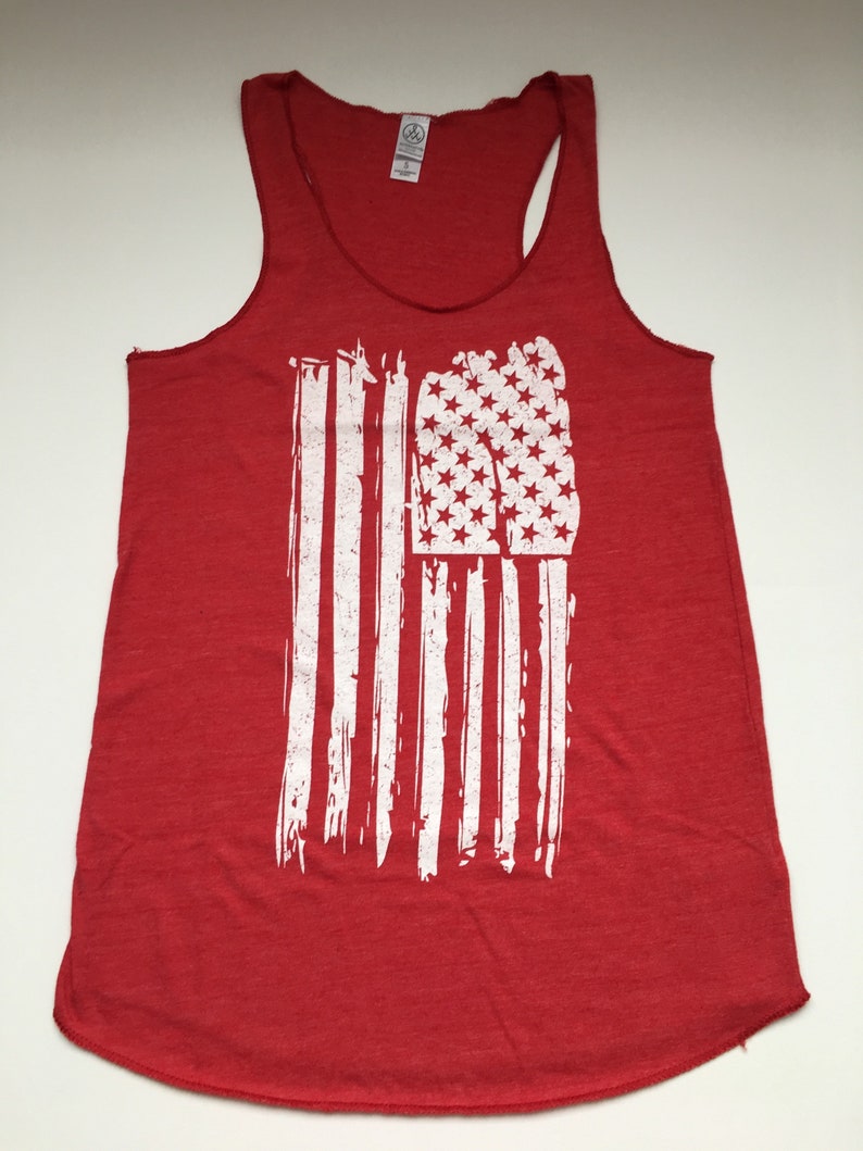 4th of July Shirt Women. USA Shirt. 4th of July. Patriotic Tank. USA Tank. July 4th Tank. Flag Tank Top. Stars and Stripes. July 4th Tee. image 4