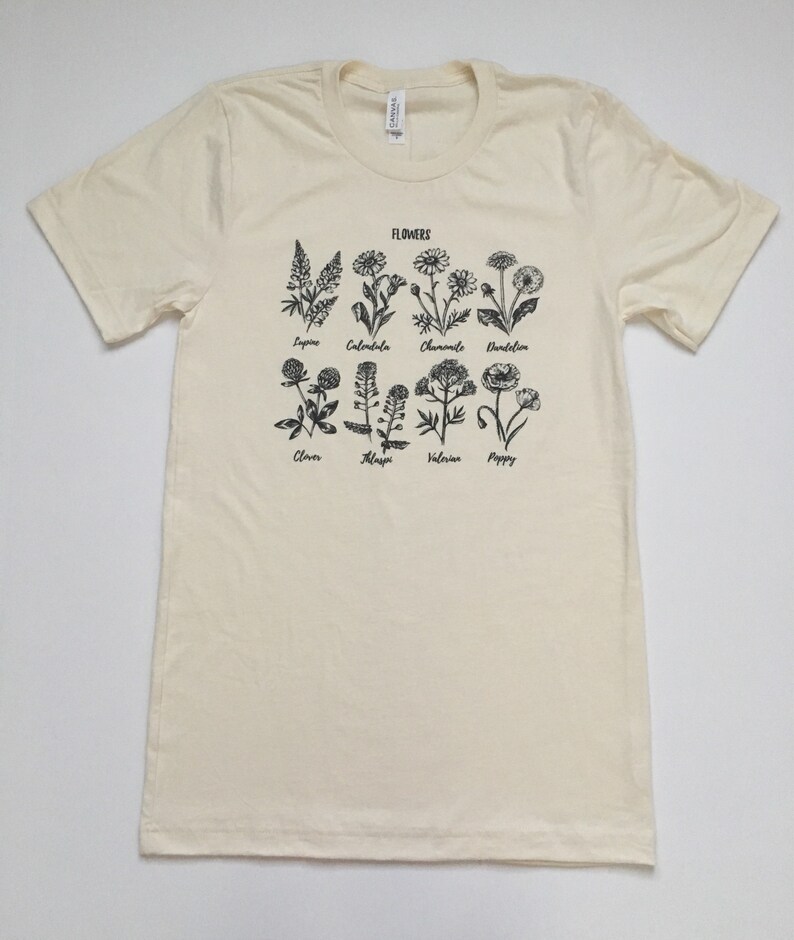 Flower Shirt. Plant Shirt. Wildflower Shirt. Plant Lady Shirt. Gardening Shirt. Garden Tshirt. Crazy Plant Lady. Adopt a Plant. Womens Tees image 7