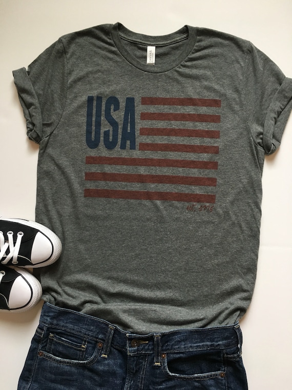 4th of July Shirt Women. USA Shirt. Patriotic Shirt. USA Tee. USA Tank. July 4th Shirt. Flag Tank Top. Stars and Stripes. July 4th Tee.