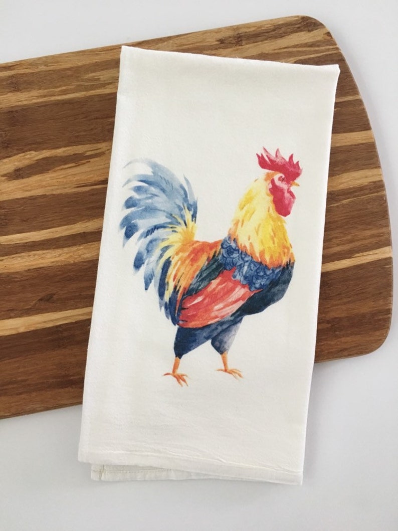 Flour Sack Towels. Farmhouse Decor. Tea Towels Flour Sack. Christmas Gifts. Kitchen Towels. Farm Fresh. Dish Towels. Rooster Decor. image 2