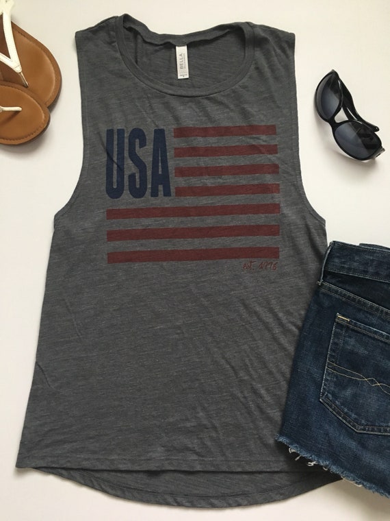 4th of July Shirt Women-July 4th Tank-4th Of July-American Flag Tank Top-Star-Patriotic Shirt-4th of July Shirt-American Flag Shirt-Tanks.