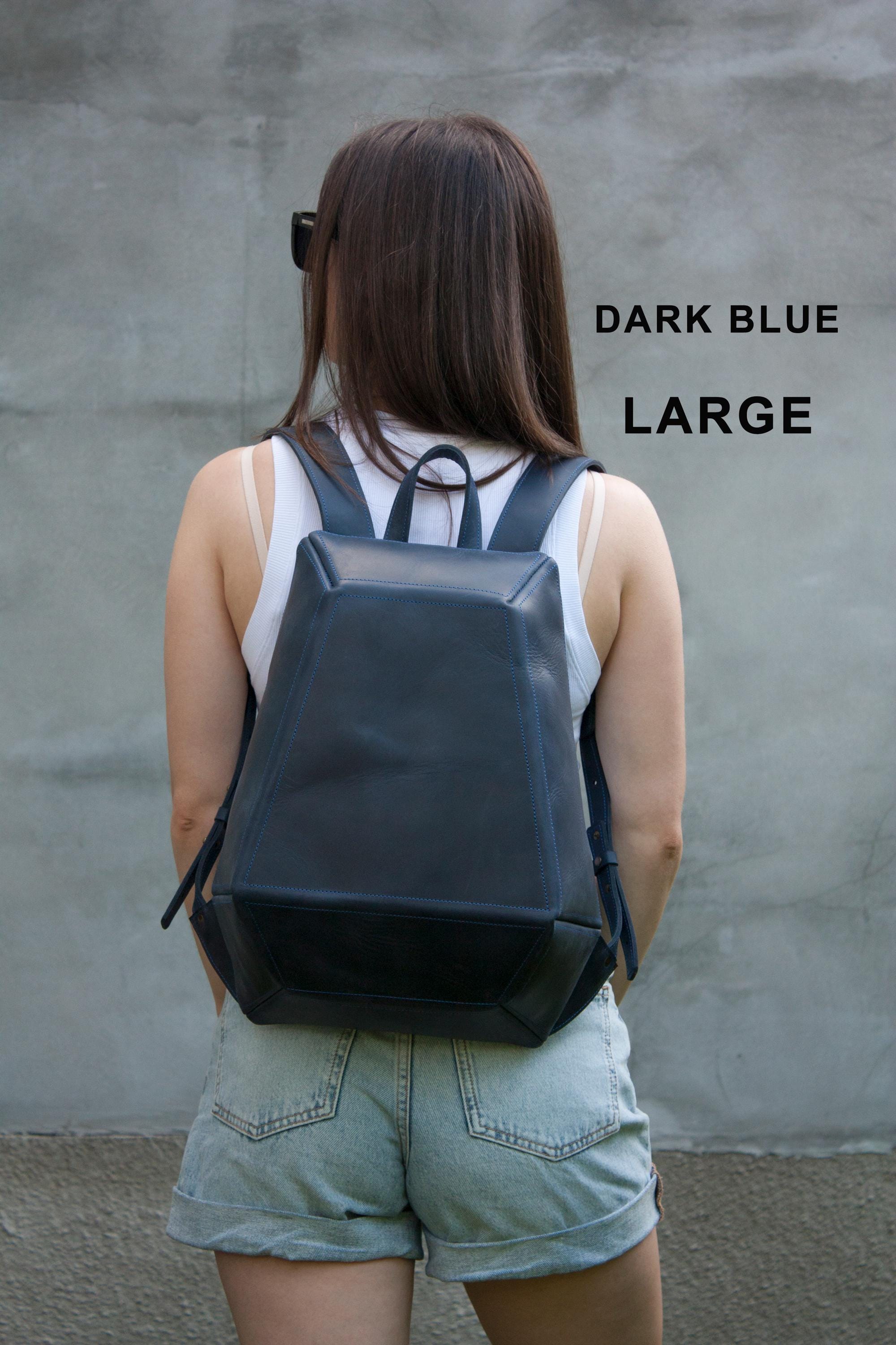Mini Anti Theft Backpack Women Leather Geometry Shape 