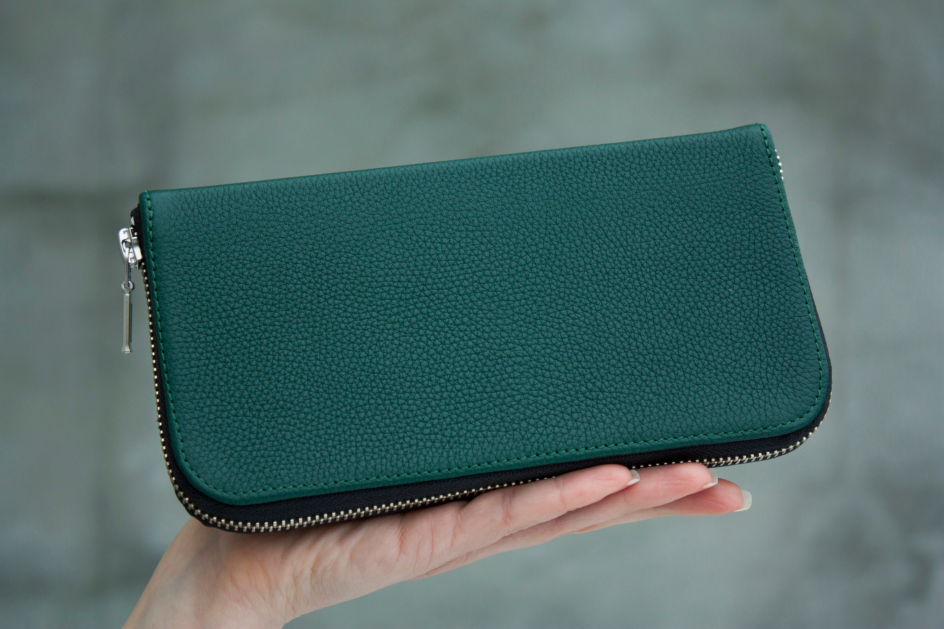 SHAMRIZ Green Clutch Stylish Genuine Leather Wallet for Men Green - Price  in India | Flipkart.com