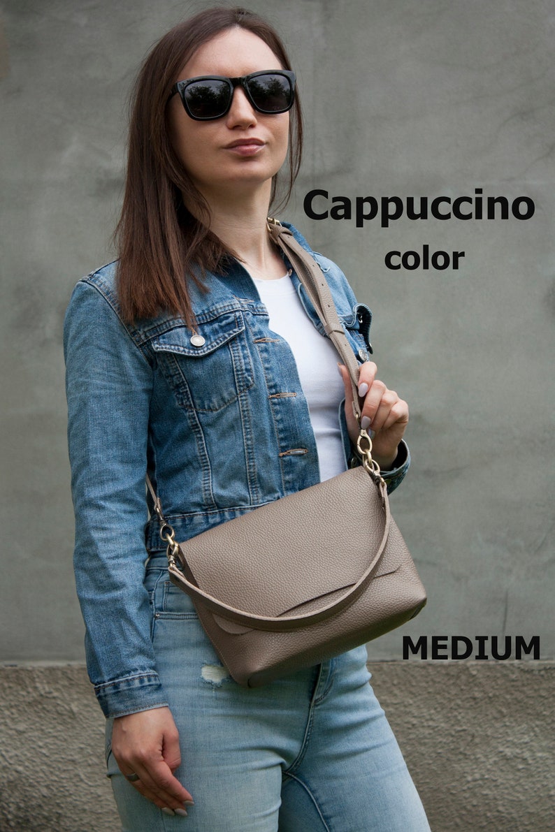 Cappuccino Leather Handbag main image 1