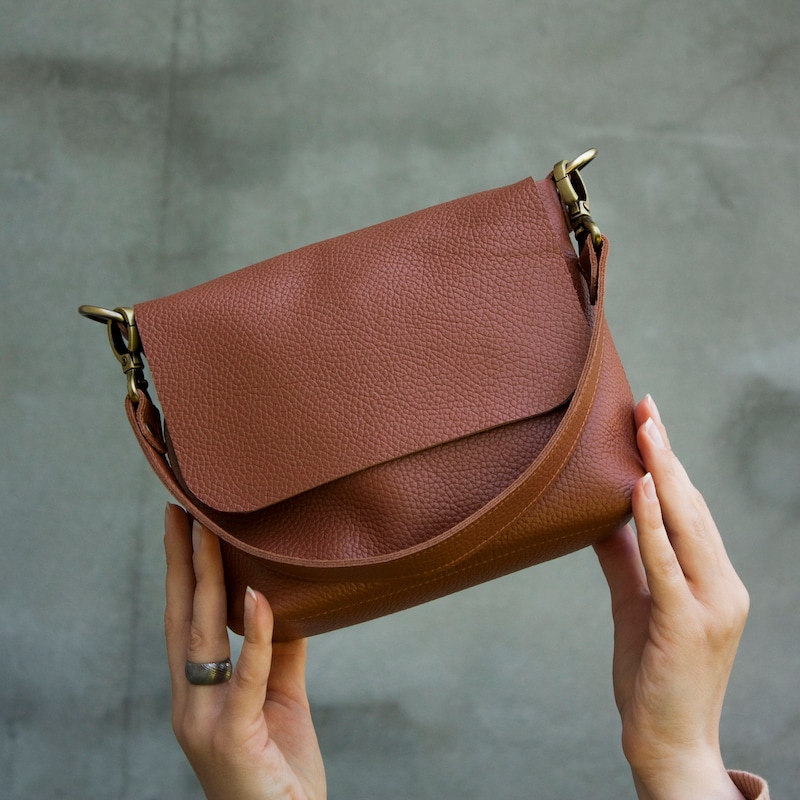 Trimmed Leather Mini Bag