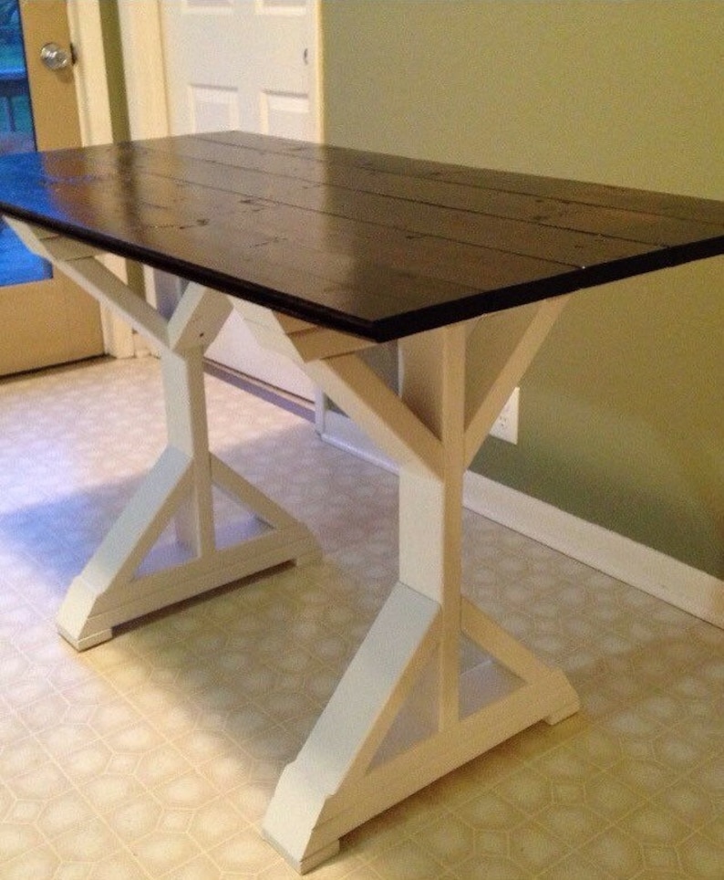 Farmhouse XFrame Table Legs Wood Table Legs Trestle Table Etsy