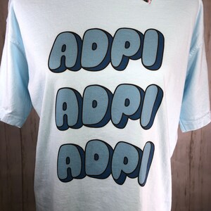 Adpi Blue Letters ADPI Sorority Bubble Letters Tshirt - Last 2 - Etsy