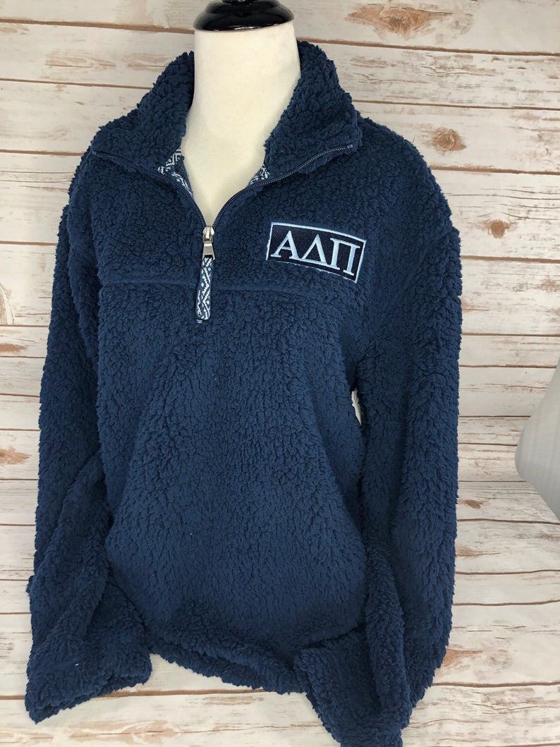 Sorority Sherpa 14 zipSweatshirt ADPi
