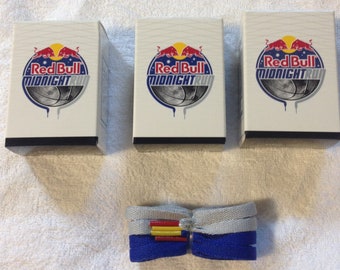 3Boxes Red Bull Shoe Laces Mid Night 1grey red tip 1blue yellow tip per bo 66/in