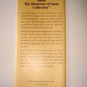 Memories of Santa Collection Circa 1910 African-American Santa New In Box Collectible Ornament Figurine image 4