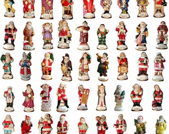 Lot of 10 Memories of Santa Collection Ornament/Figurines New In Box Don Warning