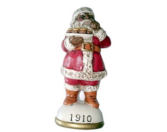 Souvenirs de la collection du Père Noël vers 1910 « Père Noël afro-américain » Nouvelle figurine d’ornement de collection en boîte