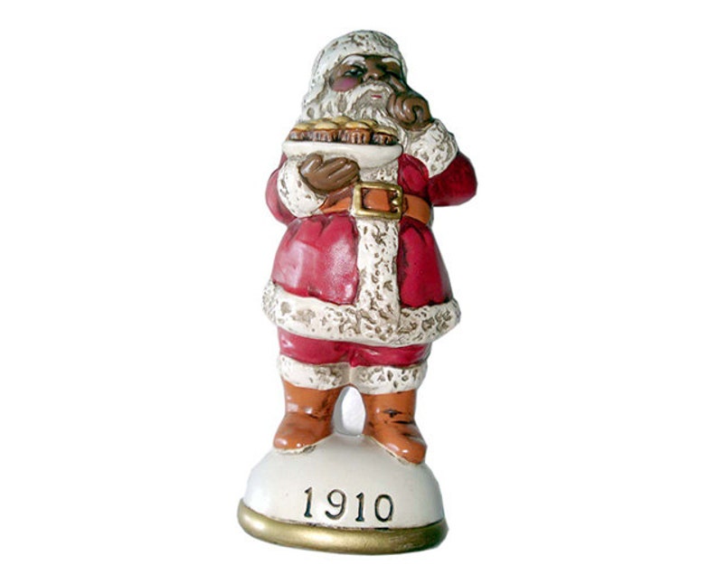 Memories of Santa Collection Circa 1910 African-American Santa New In Box Collectible Ornament Figurine image 1
