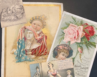 Fabulous collection of Victorian Trade Cards