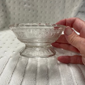 Pattern Glass Footed Compote