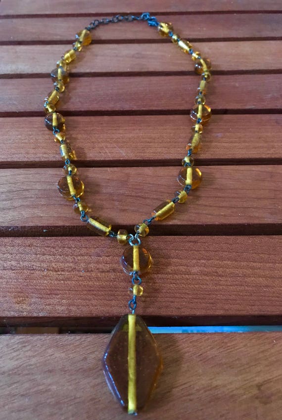 Indian Vintage Gold Pendant Necklace Image 0