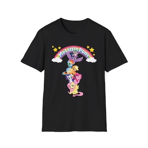 Koszulka unisex w stylu retro My Little Pony Softstyle