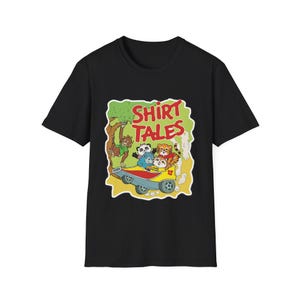 Retro Style THE SHIRT TALES Unisex Softstyle Uroczy, kreskówkowy T-shirt