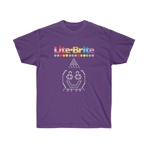 Retro Lite Brite Unisex Ultra Cotton Tee, Classic T-shirt